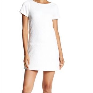 Alice+Olivia White Liv Dropwaist Dress
